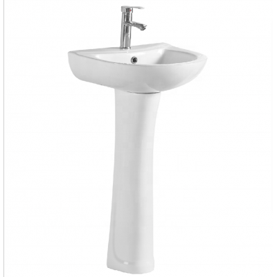 Factory direct supply high quality wash hand pedestal bathroom washing basin