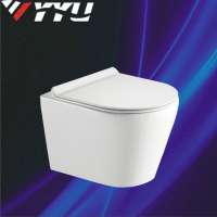 YYU  Luxury  Ceramic Rimless Wall Hung Toilets  for America on Sale  YW037