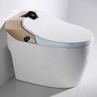 China Supplier automatic one piece wall hung intelligent toilets rimless wall hung wc toilets