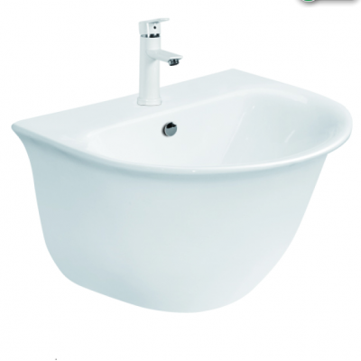 Popular Modern Hotel Washing Sink Bathroom Wall Mounted Basin