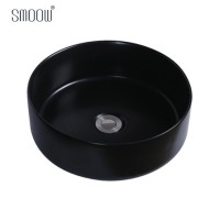 Black round porcelain bangladesh art wash basin ultra-thin design