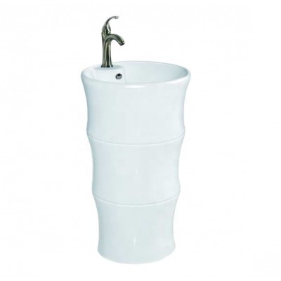 chaozhou factory   bathroom  popular style  ceramic one piece basin for hotel