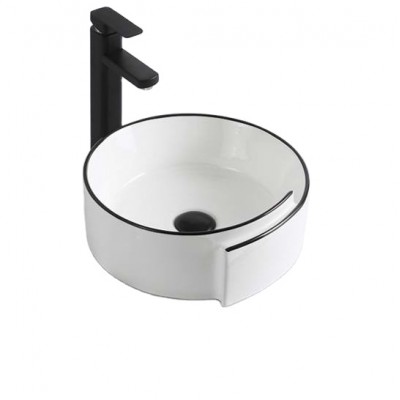 Wholesales Cabinet Countertop Bathroom Ceramic Hand Wash Basin